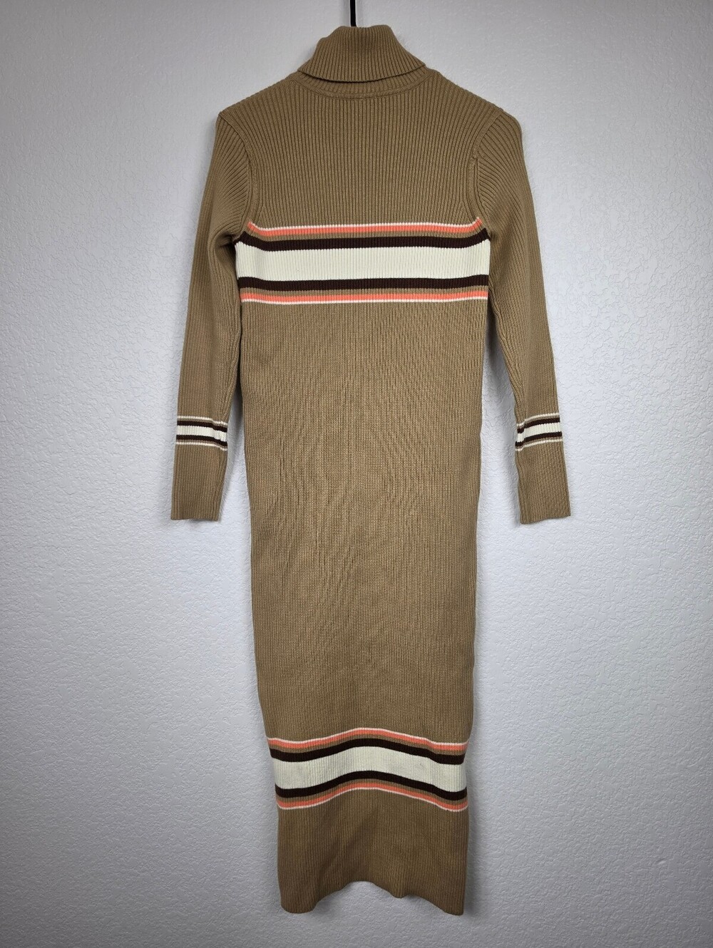 Free People XS Ribbed Knit Turtleneck Sweater Dress - Picture 2 of 4